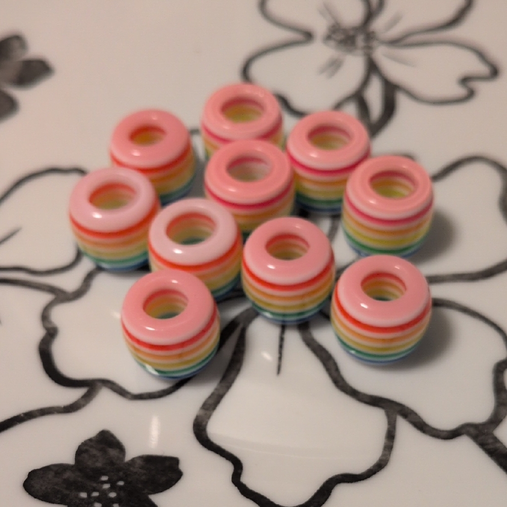 Pink and Rainbow Charms For Pandora Style‎ Bracelet